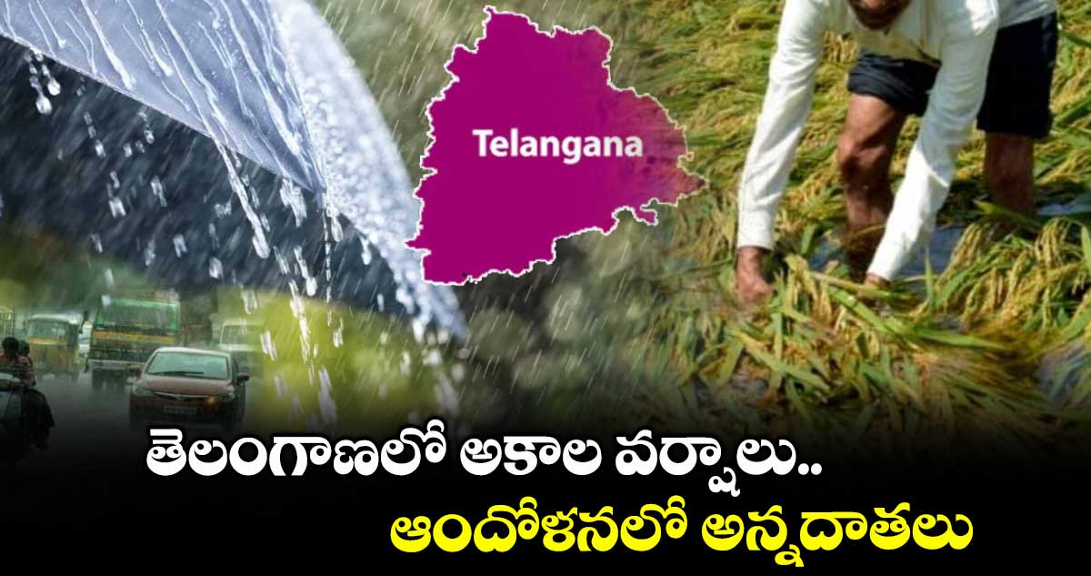 Weather update: తెలంగాణలో అకాల వర్షాలు.. ఆందోళనలో అన్నదాతలు