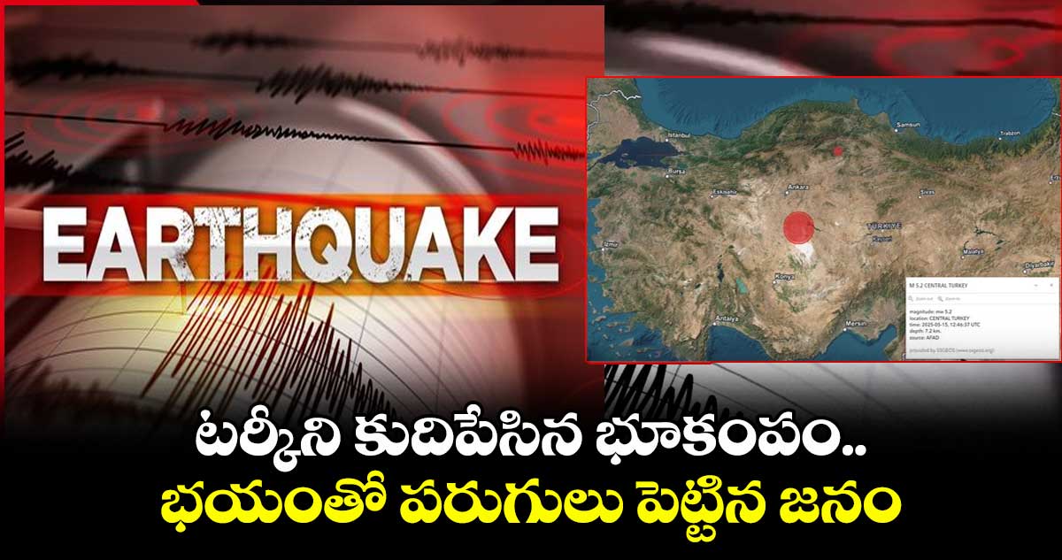 టర్కీని కుదిపేసిన భూకంపం..భయంతో పరుగులు పెట్టిన జనం