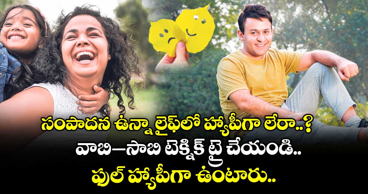 సంపాదన ఉన్నా లైఫ్లో హ్యాపీగా లేరా..? వాబి– సాబి టెక్నిక్ ట్రై చేయండి.. ఫుల్ హ్యాపీగా ఉంటారు..