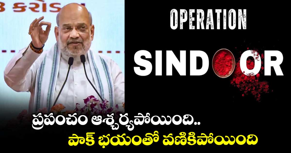 ప్రపంచం ఆశ్చర్యపోయింది.. పాక్ భయంతో వణికిపోయింది: అమిత్ షా