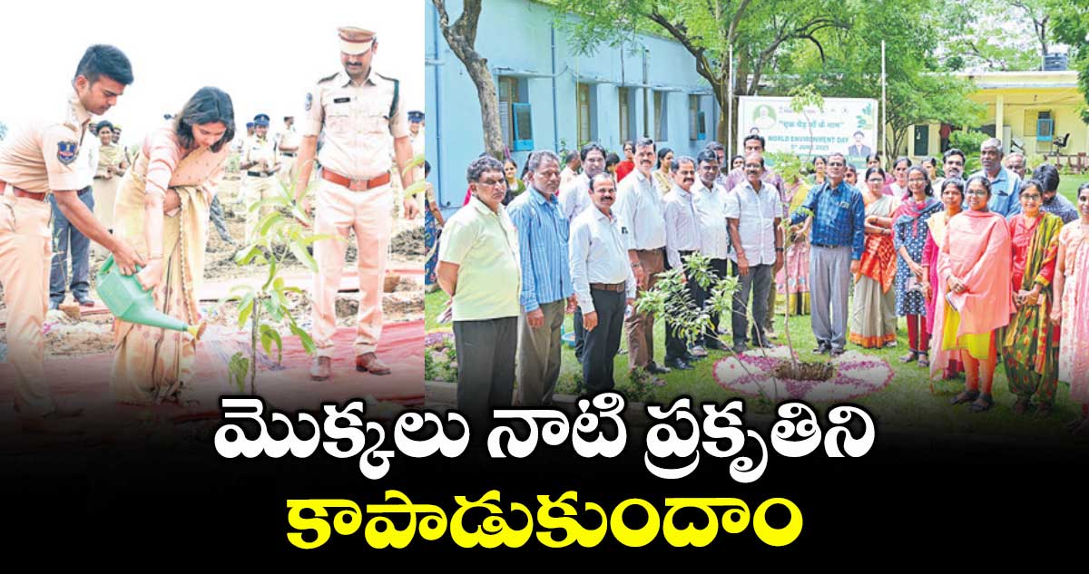 మొక్కలు నాటి ప్రకృతిని కాపాడుకుందాం : ఎంపీ గోడం నగేష్