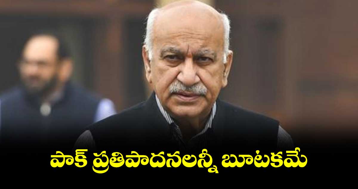 పాక్ ప్రతిపాదనలన్నీ బూటకమే :కేంద్ర మాజీ మంత్రి ఎంజే అక్బర్ ఫైర్