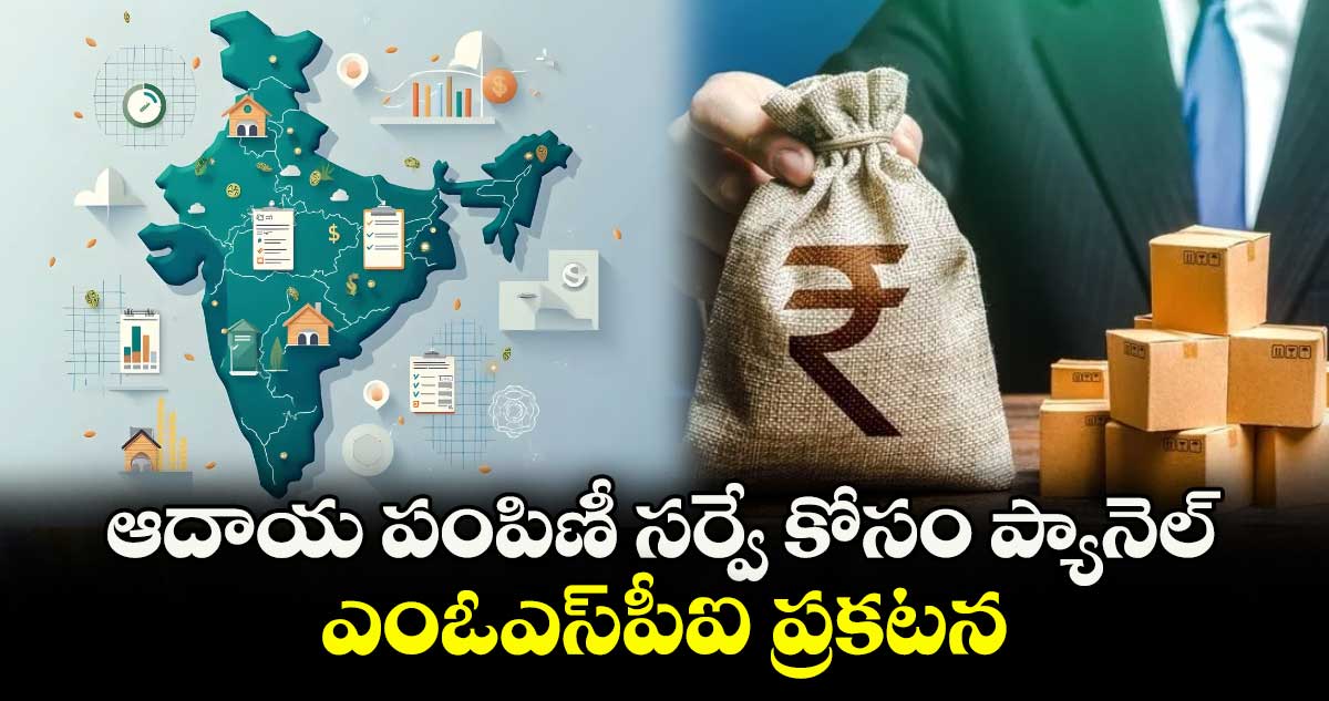 ఆదాయ పంపిణీ సర్వే కోసం ప్యానెల్.. ఎంఓఎస్పీఐ ప్రకటన