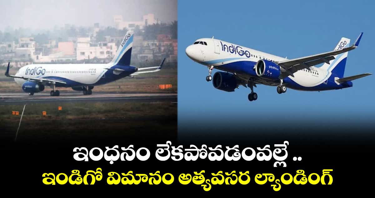 ఇంధనం లేకపోవడంవల్లే ..ఇండిగో విమానం అత్యవసర ల్యాండింగ్