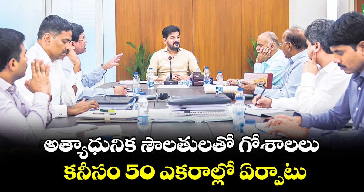 అత్యాధునిక సౌలతులతో గోశాలలు... కనీసం 50 ఎకరాల్లో ఏర్పాటు: సీఎం రేవంత్ రెడ్డి