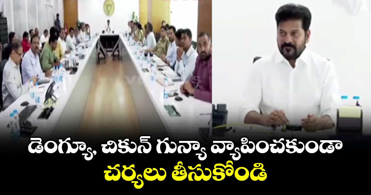 డెంగ్యూ, చికున్ గున్యా వ్యాపించకుండా చర్యలు తీసుకోండి: సీఎం రేవంత్ రెడ్డి