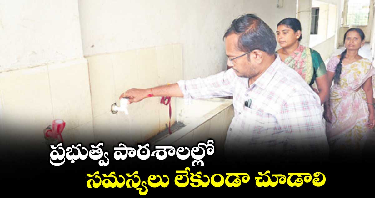 ప్రభుత్వ పాఠశాలల్లో సమస్యలు లేకుండా చూడాలి : కలెక్టర్ అద్వైత్ కుమార్ సింగ్