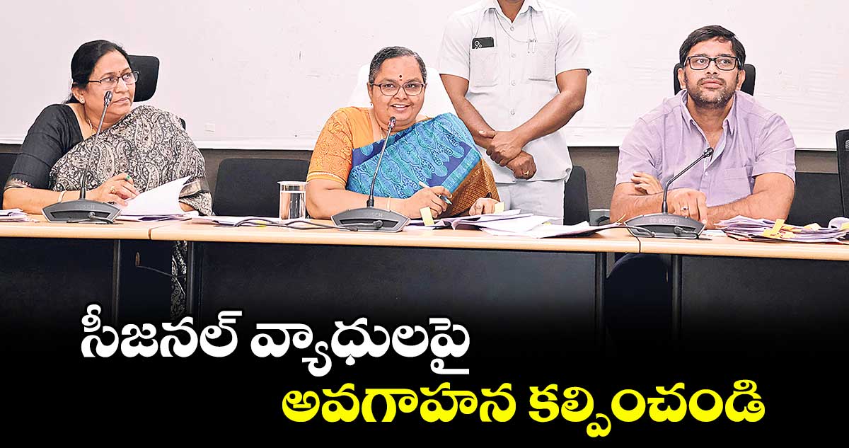 సీజనల్ వ్యాధులపై అవగాహన కల్పించండి : కలెక్టర్ హైమావతి
