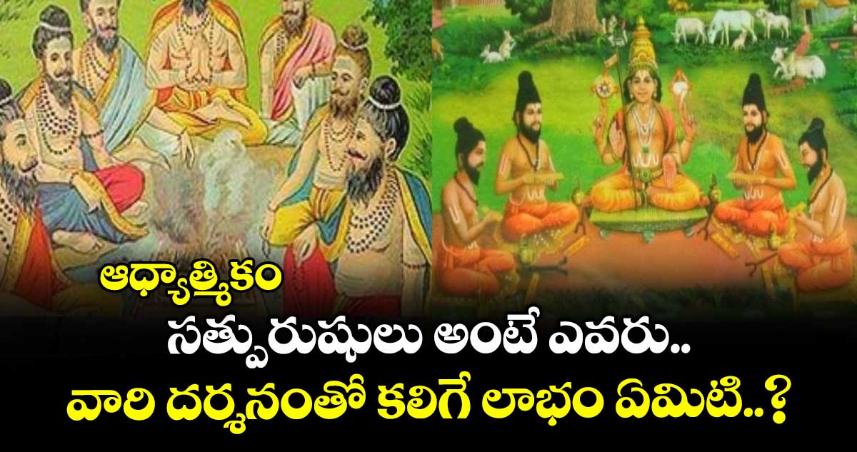 ఆధ్యాత్మికం: సత్పురుషులు అంటే ఎవరు.. వారి దర్శనంతో కలిగే లాభం ఏమిటి..?