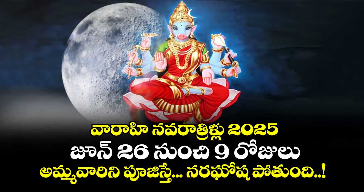 వారాహి నవరాత్రిళ్లు 2025: జూన్ 26 నుంచి 9 రోజులు అమ్మవారిని పూజిస్తే ...నరఘోష పోతుంది..!