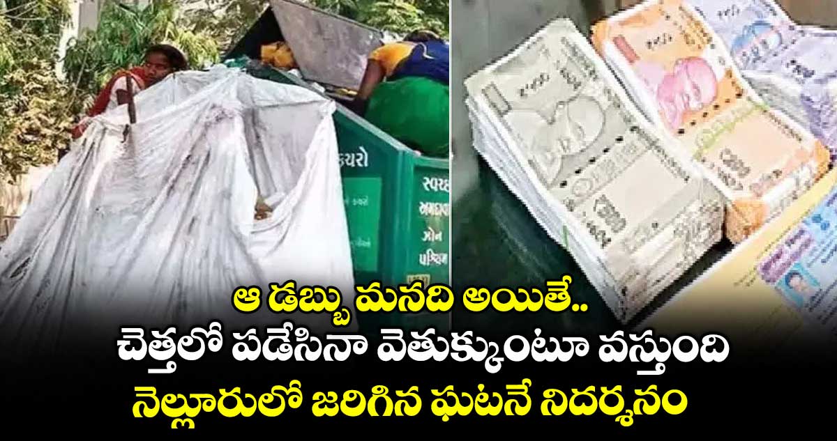 ఆ డబ్బు మనది అయితే.. చెత్తలో పడేసినా వెతుక్కుంటూ వస్తుంది : నెల్లూరులో జరిగిన ఘటనే నిదర్శనం