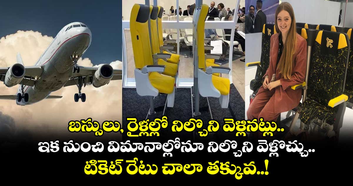 బస్సులు, రైళ్లల్లో నిల్చొని వెళ్లినట్లు.. ఇక నుంచి విమానాల్లోనూ నిల్చొని వెళ్లొచ్చు.. టికెట్ రేటు చాలా తక్కువ..!
