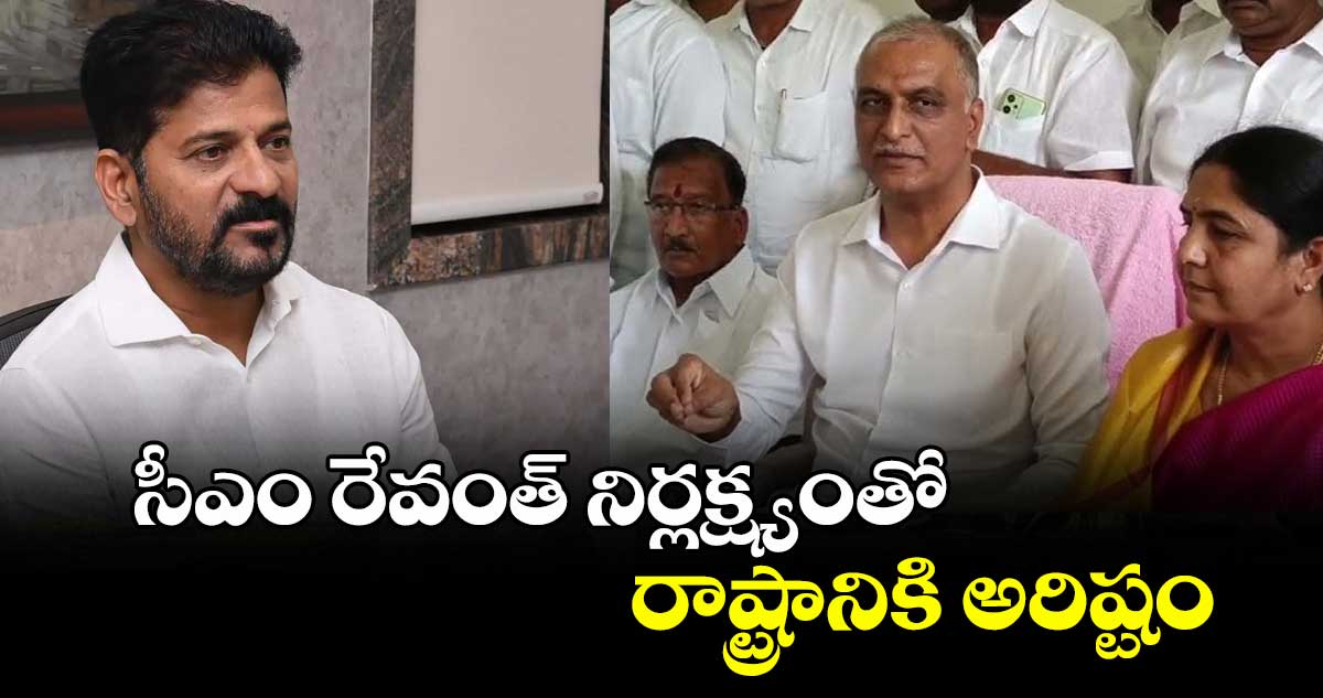 సీఎం రేవంత్ నిర్లక్ష్యంతో రాష్ట్రానికి అరిష్టం: మాజీ మంత్రి హరీశ్ రావు