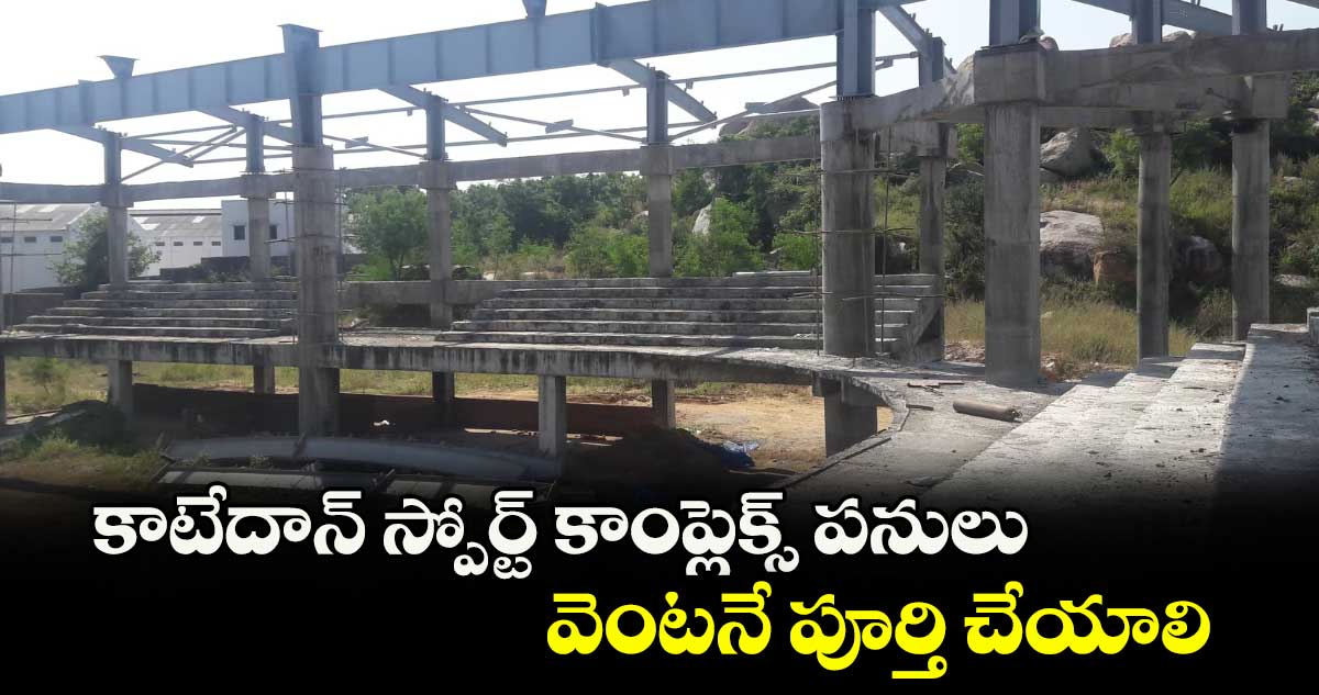 కాటేదాన్ స్పోర్ట్ కాంప్లెక్స్ పనులు వెంటనే పూర్తి చేయాలి: కమిషనర్