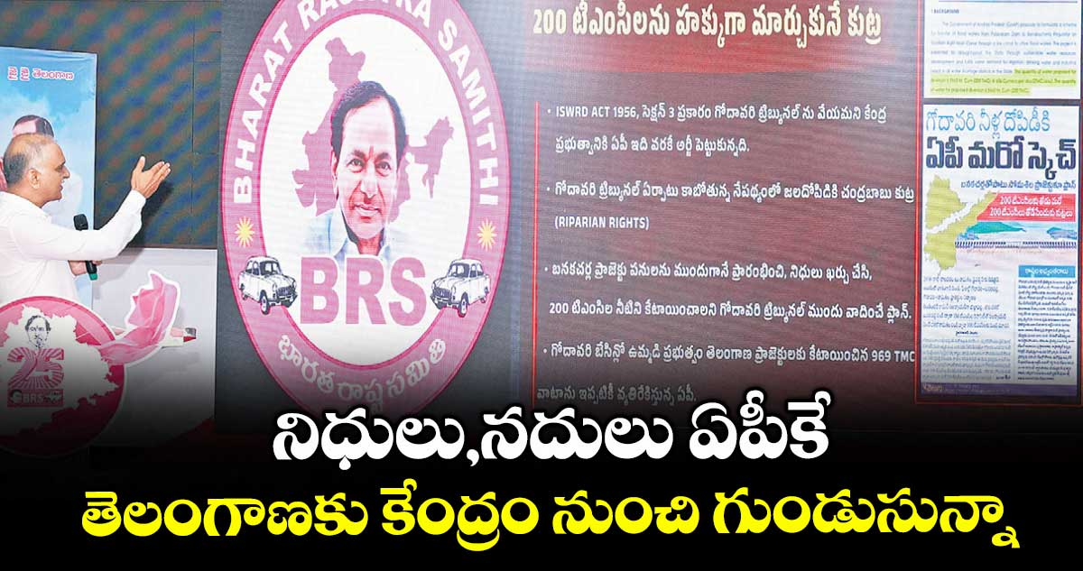 నిధులు,నదులు ఏపీకే... తెలంగాణకు కేంద్రం నుంచి గుండుసున్నా: హరీశ్రావు
