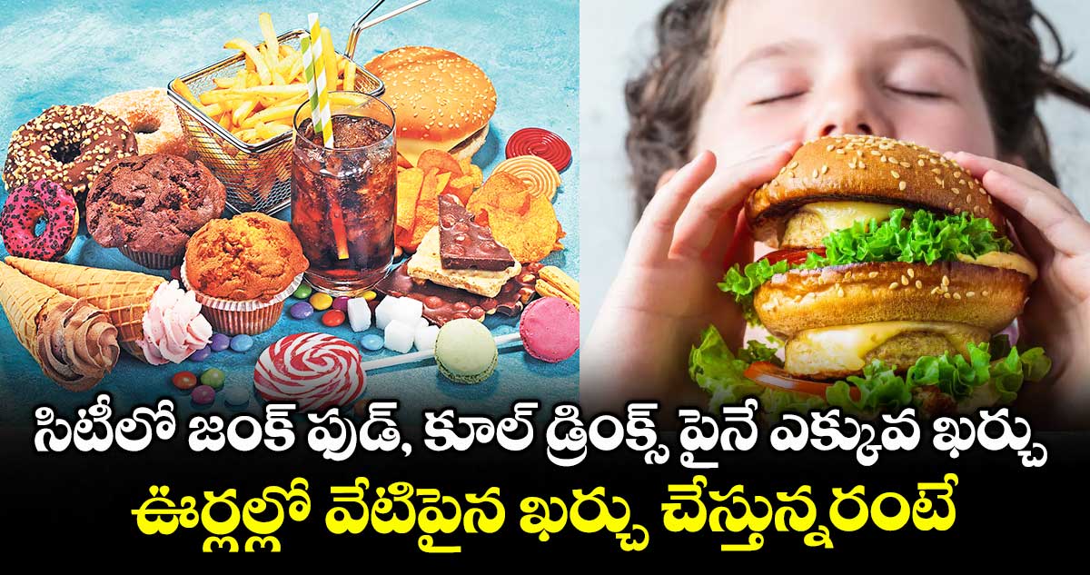 సిటీలో జంక్ ఫుడ్, కూల్ డ్రింక్స్⁭ పైనే ఎక్కువ ఖర్చు చేస్తుంటే.. ఊర్లల్లో వేటిపైన ఖర్చు చేస్తున్నరంటే