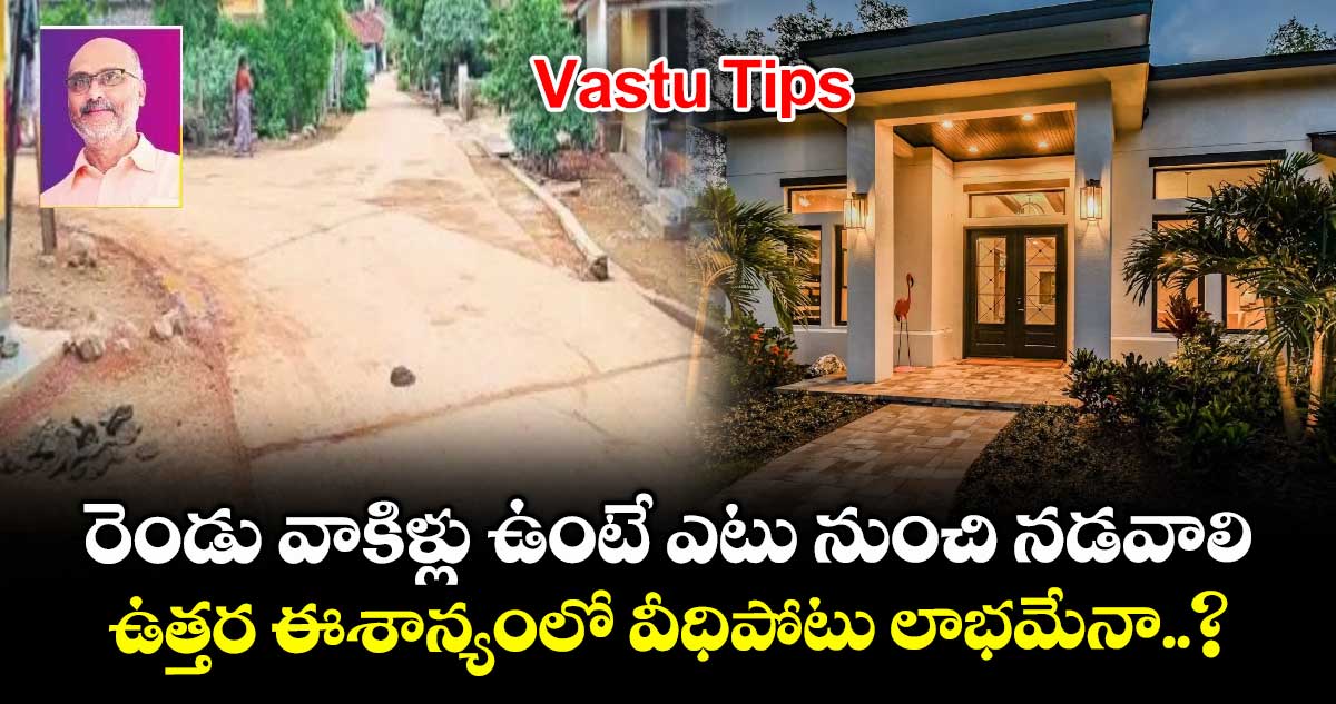 Vastu Tips: రెండు వాకిళ్లు ఉంటే ఎటు నుంచి నడవాలి.. ఉత్తర ఈశాన్యంలో వీధిపోటు లాభమేనా..?