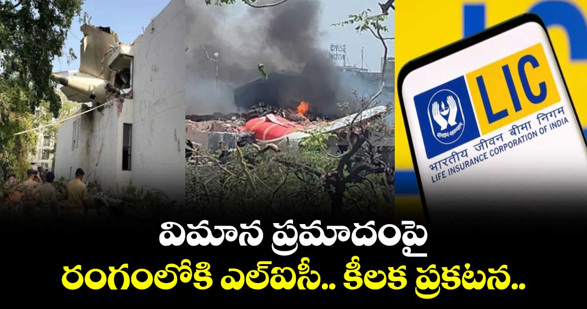 LIC News: విమాన ప్రమాదంపై రంగంలోకి ఎల్ఐసీ.. కీలక ప్రకటన..