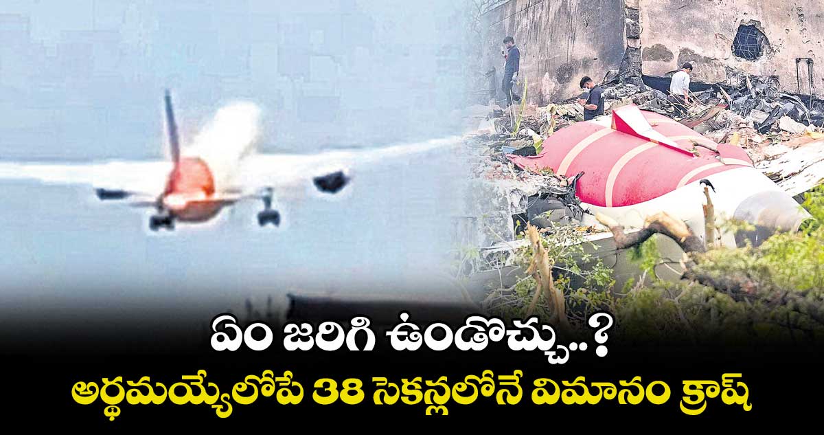 ఏం జరిగి ఉండొచ్చు..? అర్థమయ్యేలోపే 38 సెకన్లలోనే విమానం క్రాష్