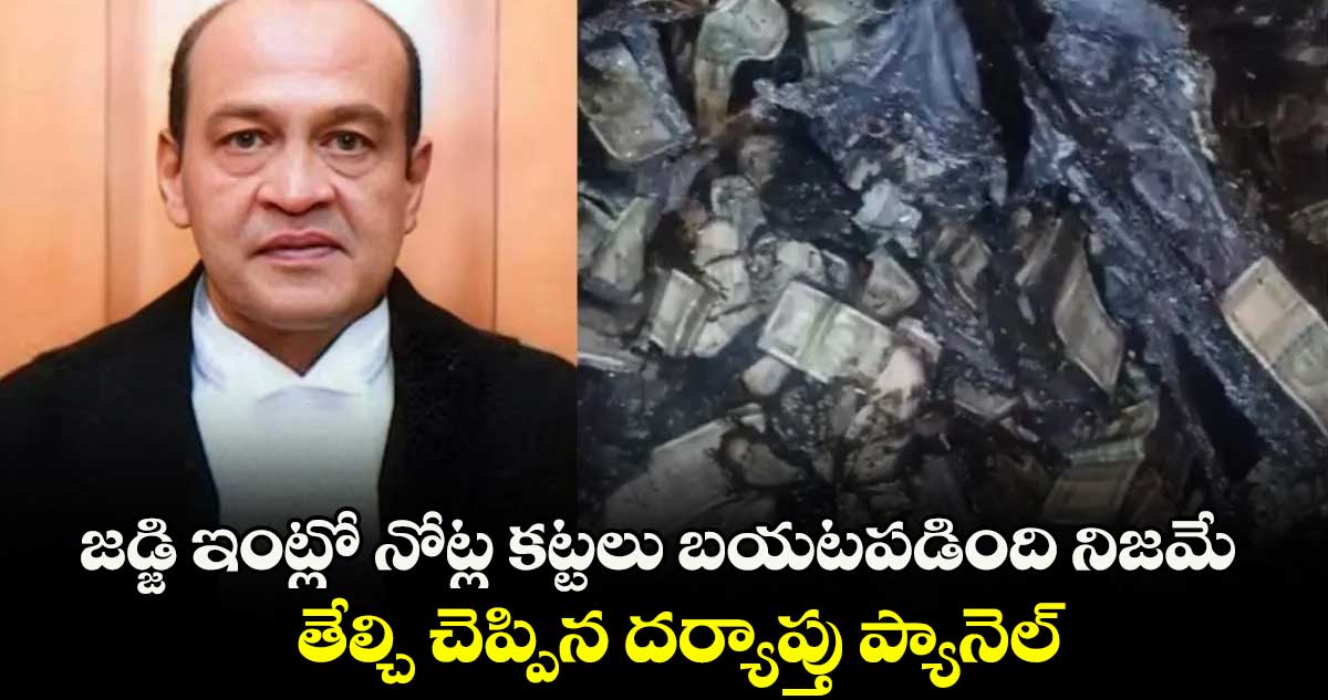 జడ్జి ఇంట్లో నోట్ల కట్టలు బయటపడింది నిజమే...తేల్చి చెప్పిన దర్యాప్తు ప్యానెల్