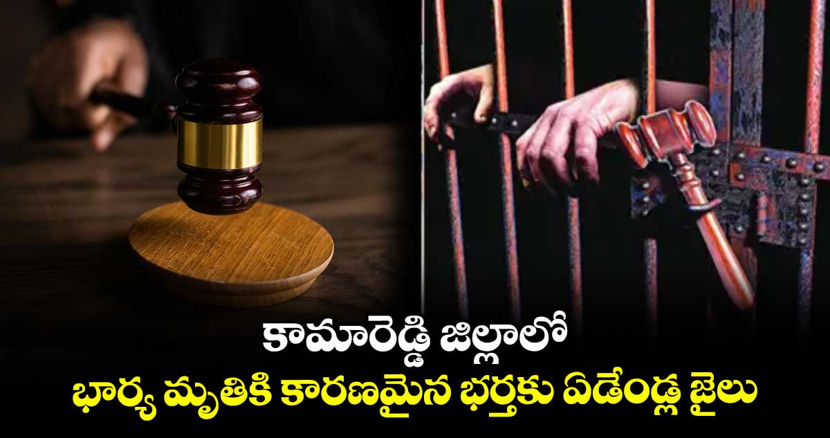 కామారెడ్డి జిల్లాలో భార్య మృతికి కారణమైన భర్తకు ఏడేండ్ల జైలు