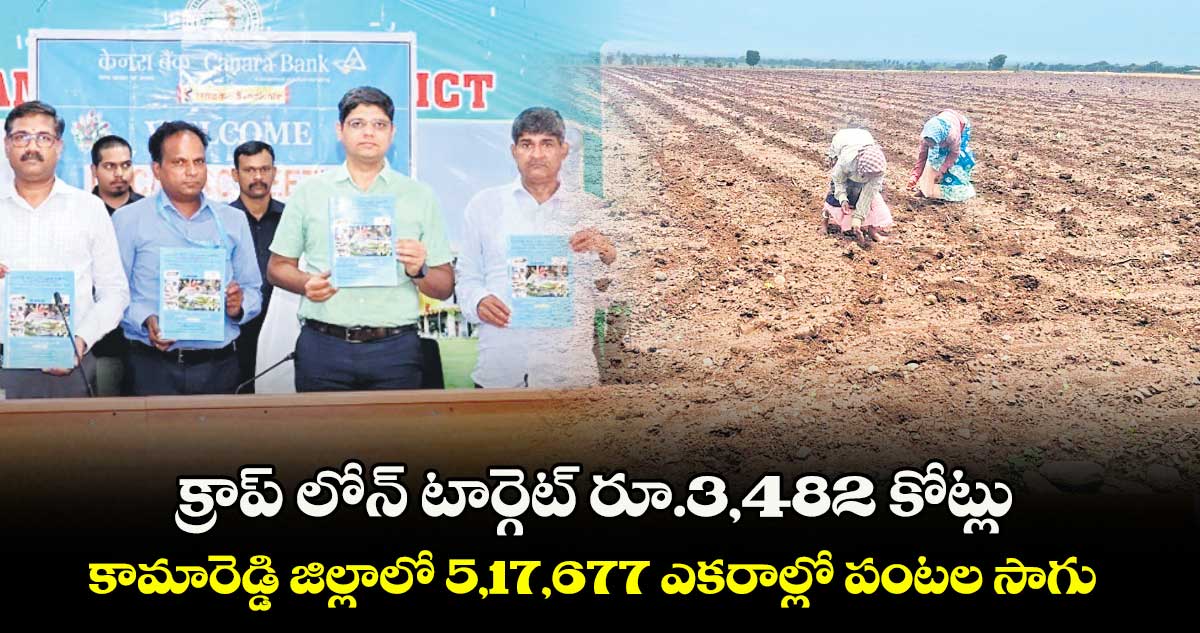 క్రాప్ లోన్ టార్గెట్ రూ.3,482 కోట్లు .. కామారెడ్డి జిల్లాలో 5,17,677 ఎకరాల్లో పంటల సాగు