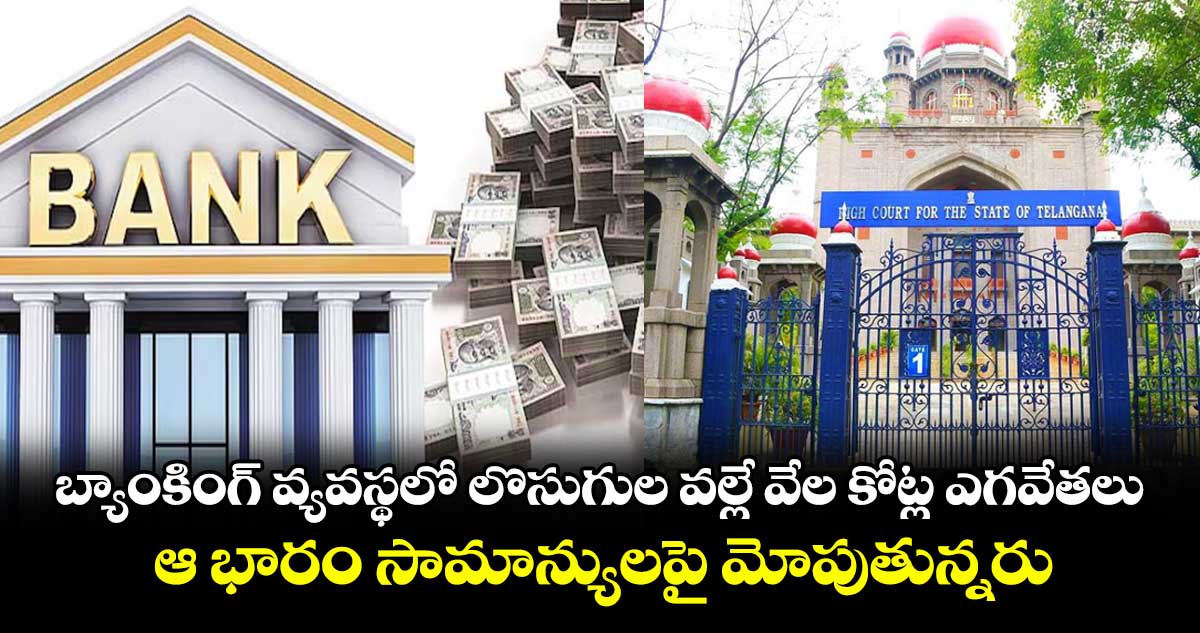 బ్యాంకింగ్ వ్యవస్థలో లొసుగుల వల్లే వేల కోట్ల ఎగవేతలు.. ఆ భారం సామాన్యులపై చార్జీల రూపంలో మోపుతున్నరు: హైకోర్టు