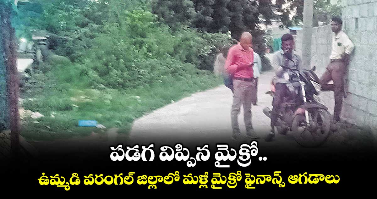 పడగ విప్పిన మైక్రో.. ఉమ్మడి వరంగల్ జిల్లాలో మళ్లీ మైక్రో ఫైనాన్స్ ఆగడాలు