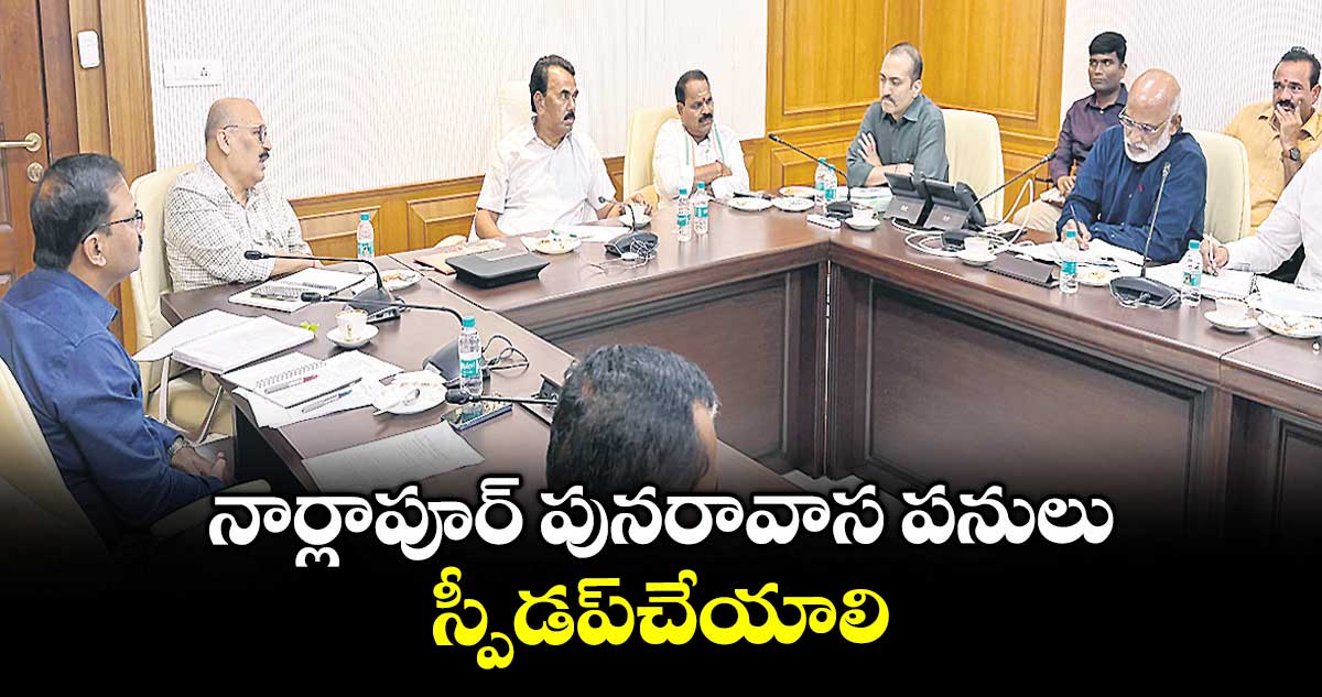 నార్లాపూర్ పునరావాస పనులు స్పీడప్చేయాలి : మంత్రి జూపల్లి కృష్ణారావు