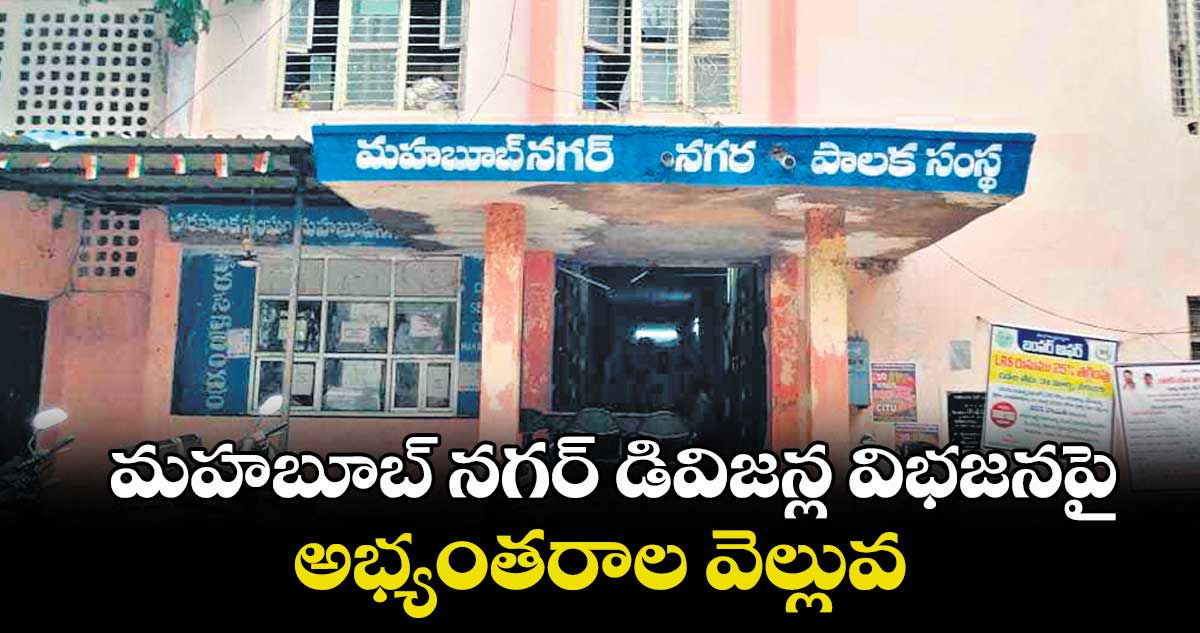 మహబూబ్ నగర్ డివిజన్ల విభజనపై అభ్యంతరాల వెల్లువ