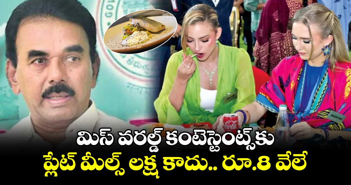 మిస్ వరల్డ్ కంటెస్టెంట్స్కు ప్లేట్ మీల్స్ లక్ష కాదు.. రూ.8 వేలే: మంత్రి జూపల్లి
