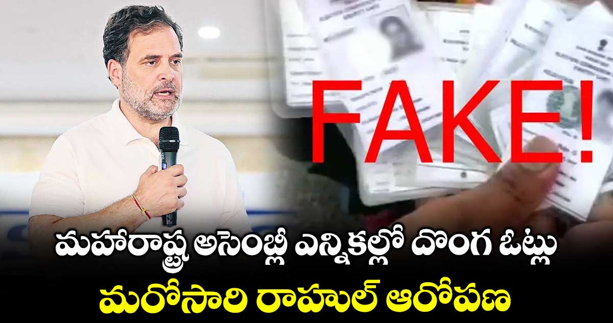 మహారాష్ట్ర అసెంబ్లీ ఎన్నికల్లో దొంగ ఓట్లు .. మరోసారి రాహుల్ ఆరోపణ