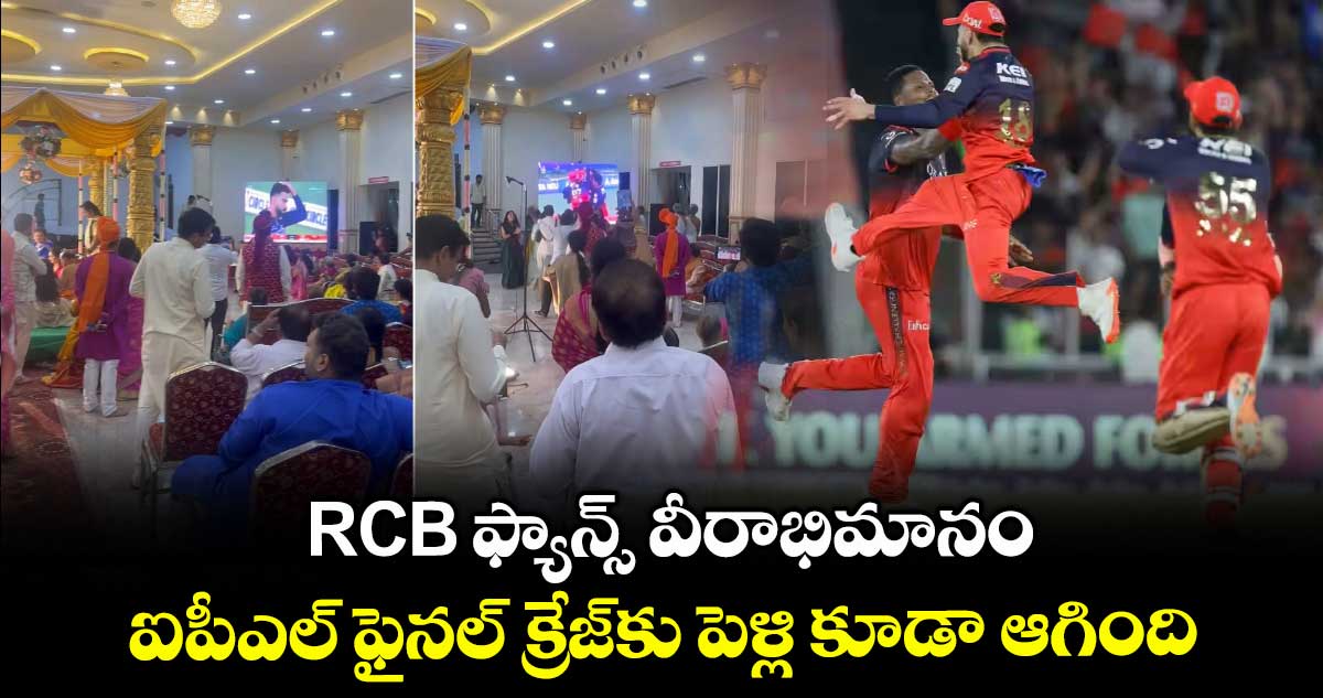 IPL 2025: RCB ఫ్యాన్స్ వీరాభిమానం.. ఐపీఎల్ ఫైనల్ క్రేజ్కు పెళ్లి కూడా ఆగింది