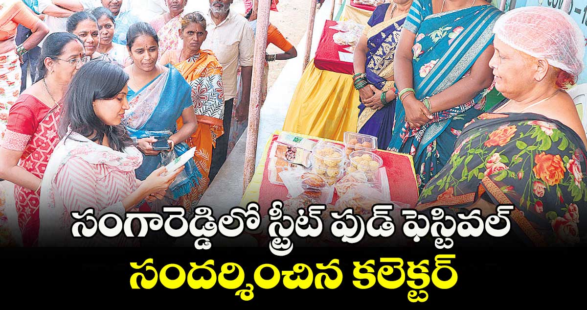 సంగారెడ్డిలో స్ట్రీట్ ఫుడ్ ఫెస్టివల్సందర్శించిన కలెక్టర్