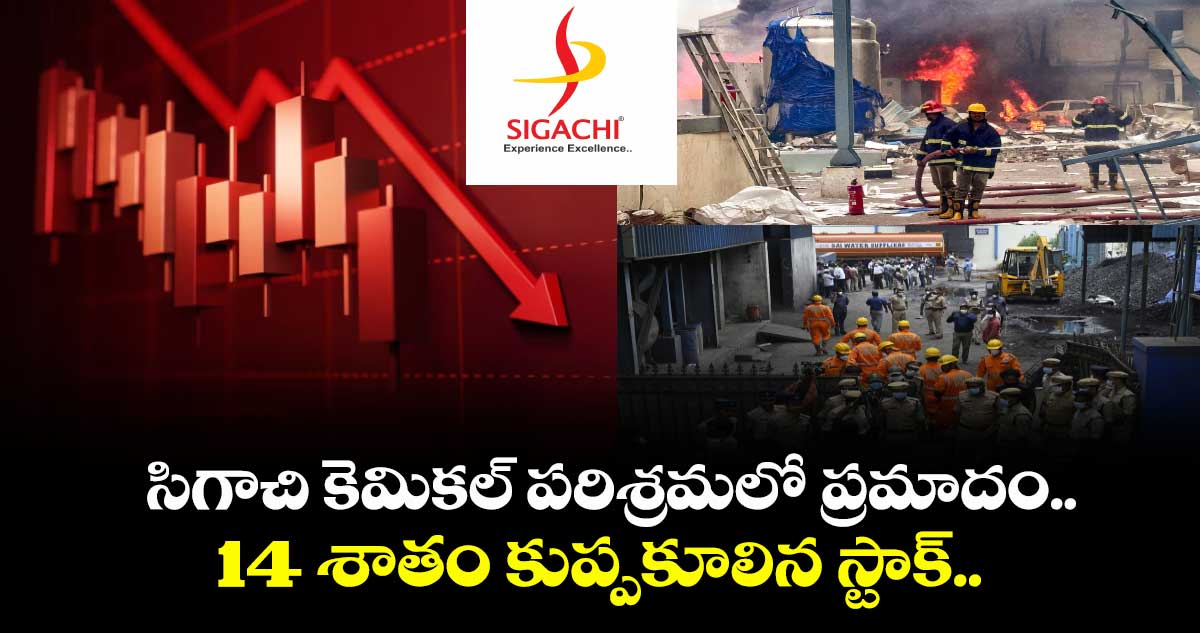 సిగాచి కెమికల్ పరిశ్రమలో ప్రమాదం.. 14 శాతం కుప్పకూలిన స్టాక్..