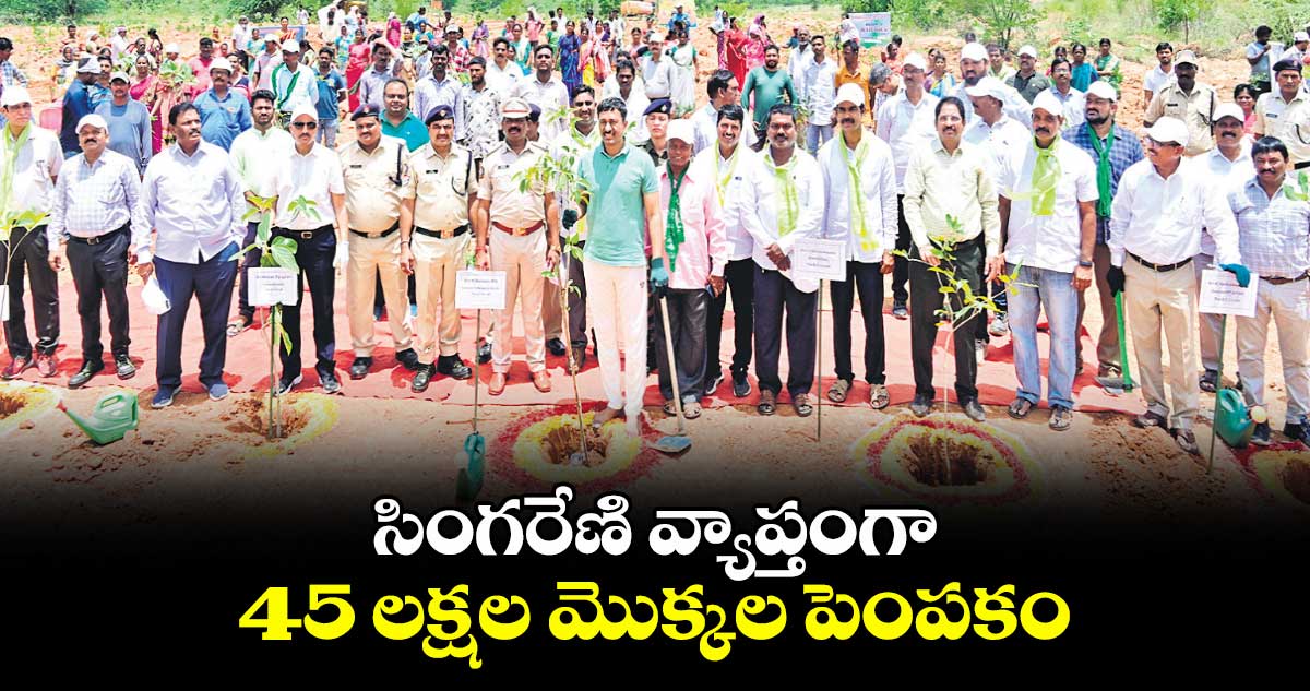 సింగరేణి వ్యాప్తంగా 45 లక్షల మొక్కల పెంపకం : ఎన్.బలరాం నాయక్​