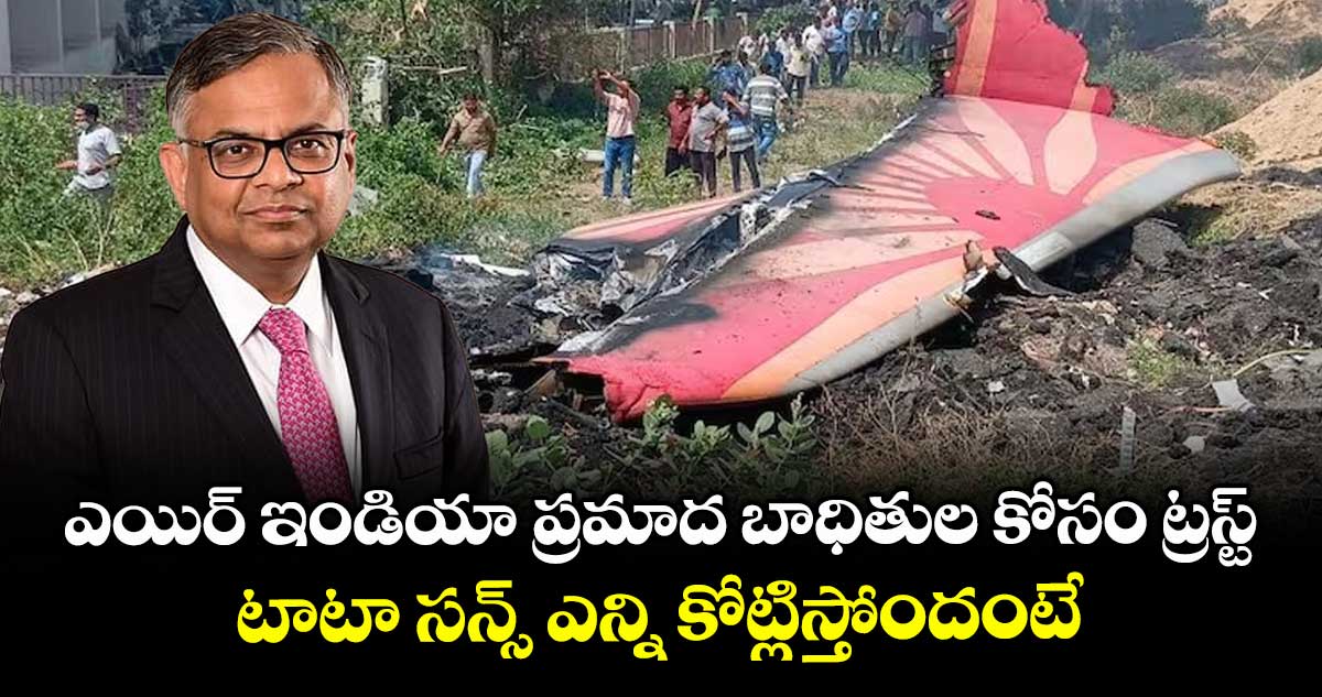 Tata News: ఎయిర్ ఇండియా ప్రమాద బాధితుల కోసం ట్రస్ట్.. టాటా సన్స్ ఎన్ని కోట్లిస్తోందంటే..