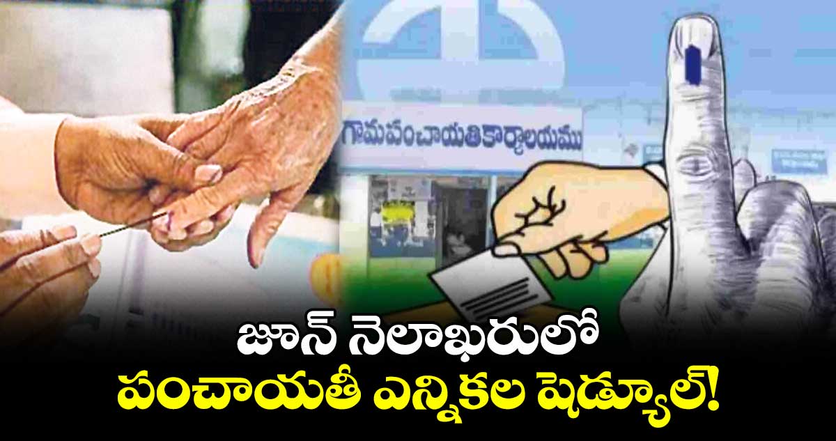 జూన్ నెలాఖరులో  పంచాయతీ ఎన్నికల షెడ్యూల్!