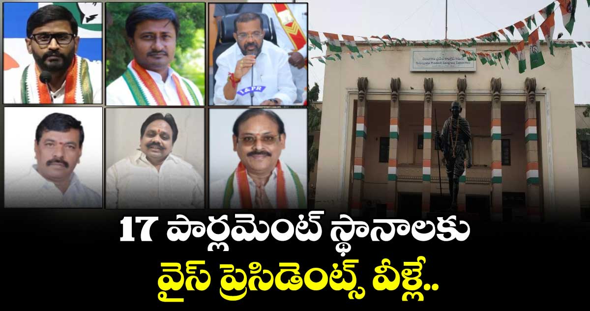 17 పార్లమెంట్ స్థానాలకు వైస్ ప్రెసిడెంట్స్ వీళ్లే..