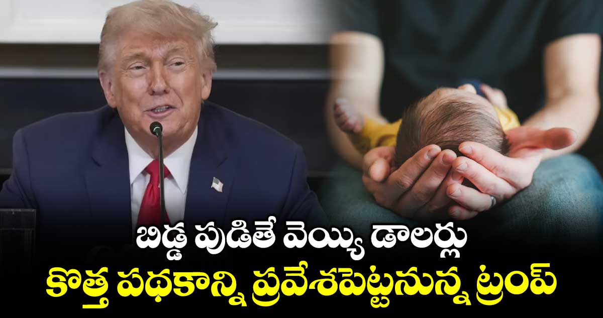 బిడ్డ పుడితే వెయ్యి డాలర్లు: కొత్త పథకాన్ని ప్రవేశపెట్టనున్న ట్రంప్