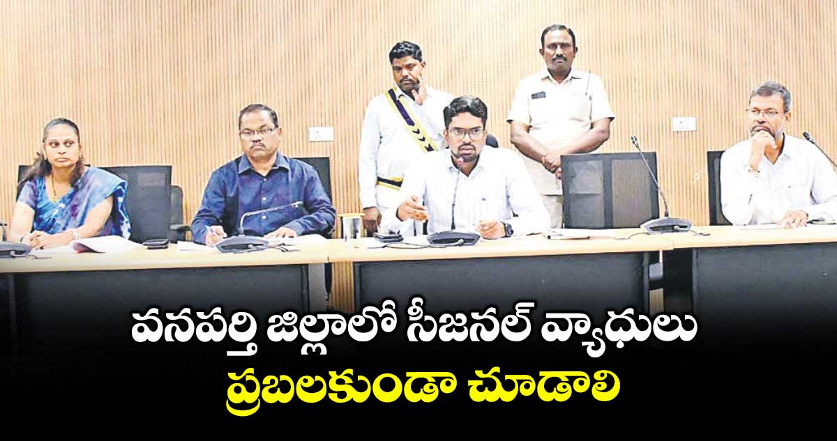 వనపర్తి జిల్లాలో సీజనల్ వ్యాధులు ప్రబలకుండా చూడాలి : కలెక్టర్ఆదర్శ్ సురభి
