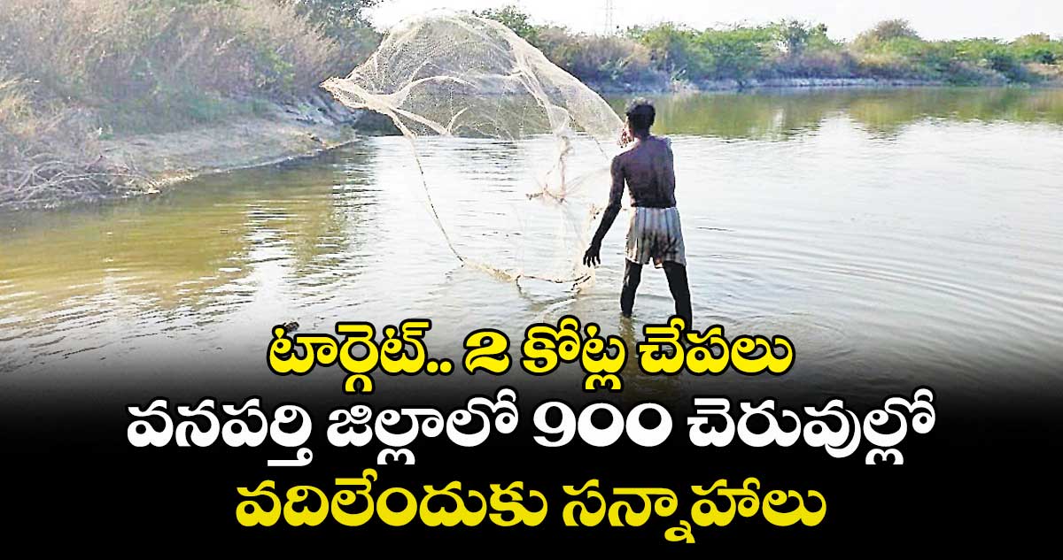 టార్గెట్.. 2 కోట్ల చేపలు .. వనపర్తి జిల్లాలో 900 చెరువుల్లో వదిలేందుకు సన్నాహాలు