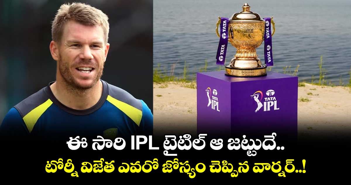 IPL 2025: ఈ సారి IPL టైటిల్ ఆ జట్టుదే.. టోర్నీ విజేత ఎవరో జోస్యం చెప్పిన వార్నర్..!
