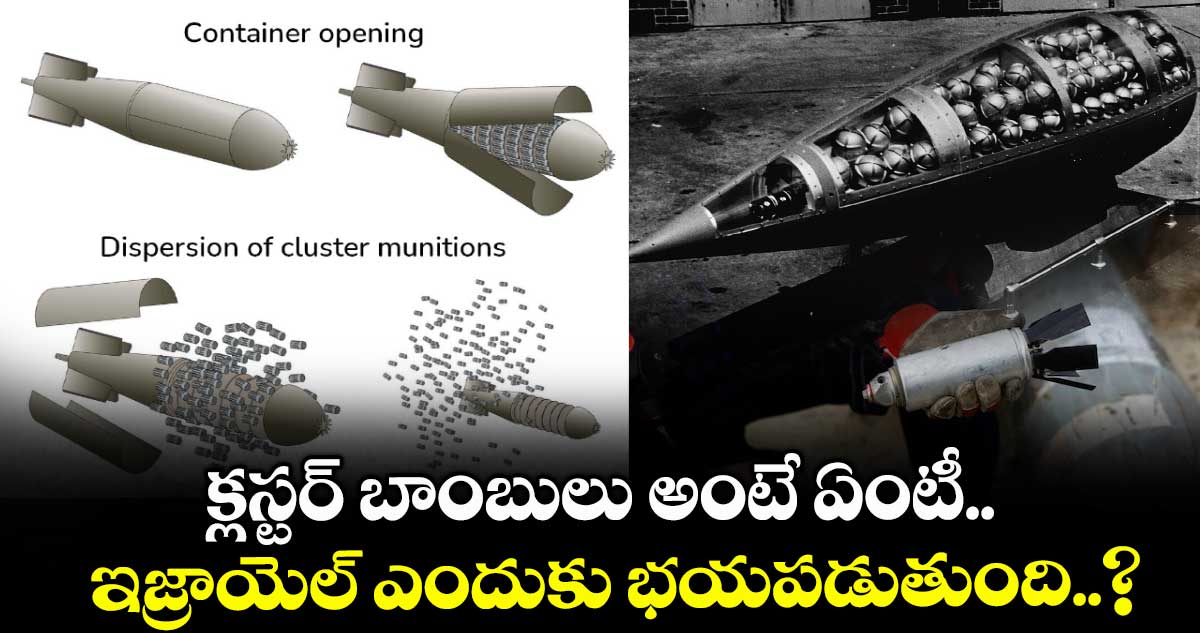 క్లస్టర్ బాంబులు అంటే ఏంటీ.. ఇజ్రాయెల్ ఎందుకు భయపడుతుంది..?