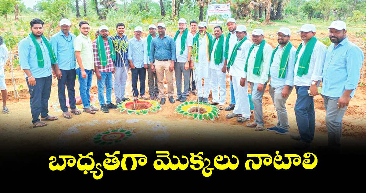 బాధ్యతగా మొక్కలు నాటాలి : వినయ్ రెడ్డి
