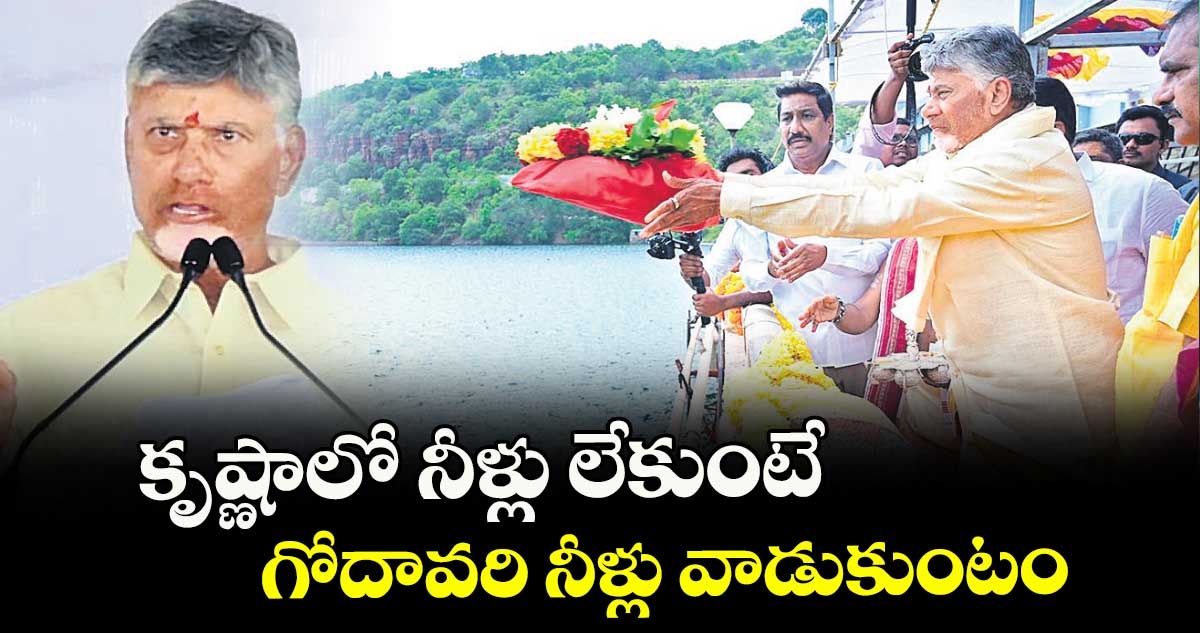 కృష్ణాలో నీళ్లు లేకుంటే గోదావరి నీళ్లు వాడుకుంటం: చంద్రబాబు