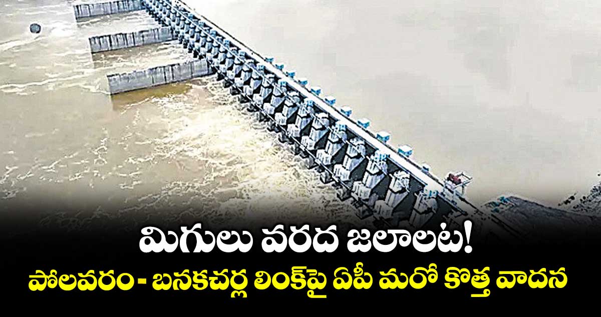 మిగులు వరద జలాలట! పోలవరం-బనకచర్ల లింక్పై ఏపీ మరో కొత్త వాదన