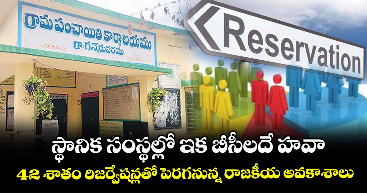 స్థానిక సంస్థల్లో ఇక బీసీలదే హవా .. 42 శాతం రిజర్వేషన్లతో పెరగనున్న రాజకీయ అవకాశాలు