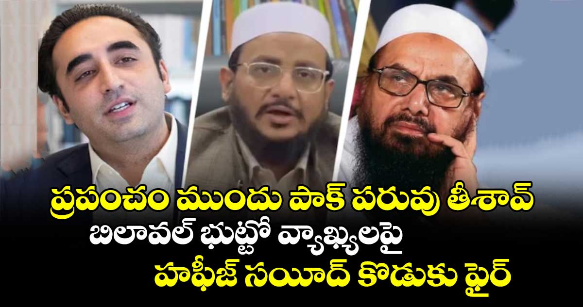 ప్రపంచం ముందు పాక్ పరువు తీశావ్: బిలావల్ భుట్టో వ్యాఖ్యలపై హఫీజ్ సయీద్ కొడుకు ఫైర్