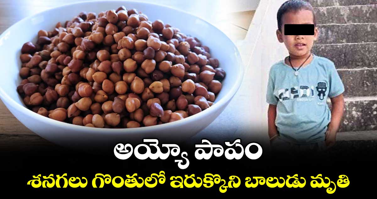 అయ్యో పాపం... శనగలు గొంతులో ఇరుక్కొని బాలుడు మృతి
